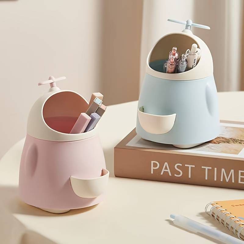 Cute Eve Storage Bucket, Cute Student Pen Holder With Sharpener, Multifunctional Desktop Makeup Brush Storage Box, Mini Desktop Trash Can, Pencil Holder With Chipper Cute Eve Storage Bucket, Cute Student Pen Holder With Sharpener, Multifunctional Desktop Makeup Brush Storage Box, Mini Desktop Trash Can, Pencil Holder With Chipper